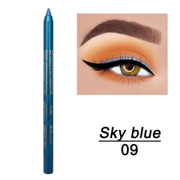 14-Color Waterproof Eyeliner Gel Pen with Pearl Finish