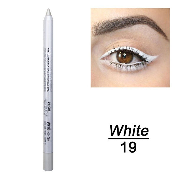 14-Color Waterproof Eyeliner Gel Pen with Pearl Finish