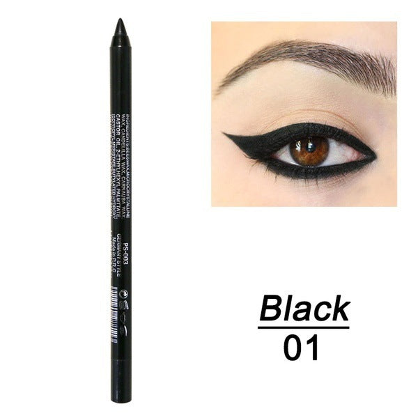 14-Color Waterproof Eyeliner Gel Pen with Pearl Finish