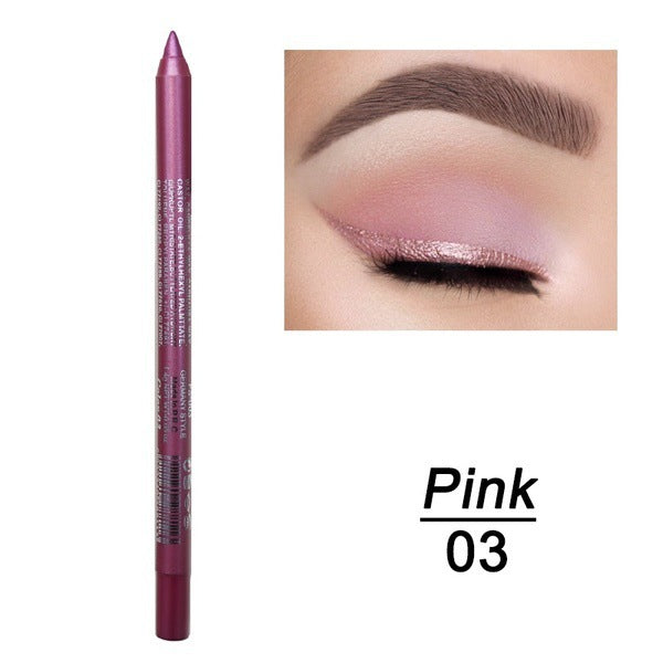 14-Color Waterproof Eyeliner Gel Pen with Pearl Finish