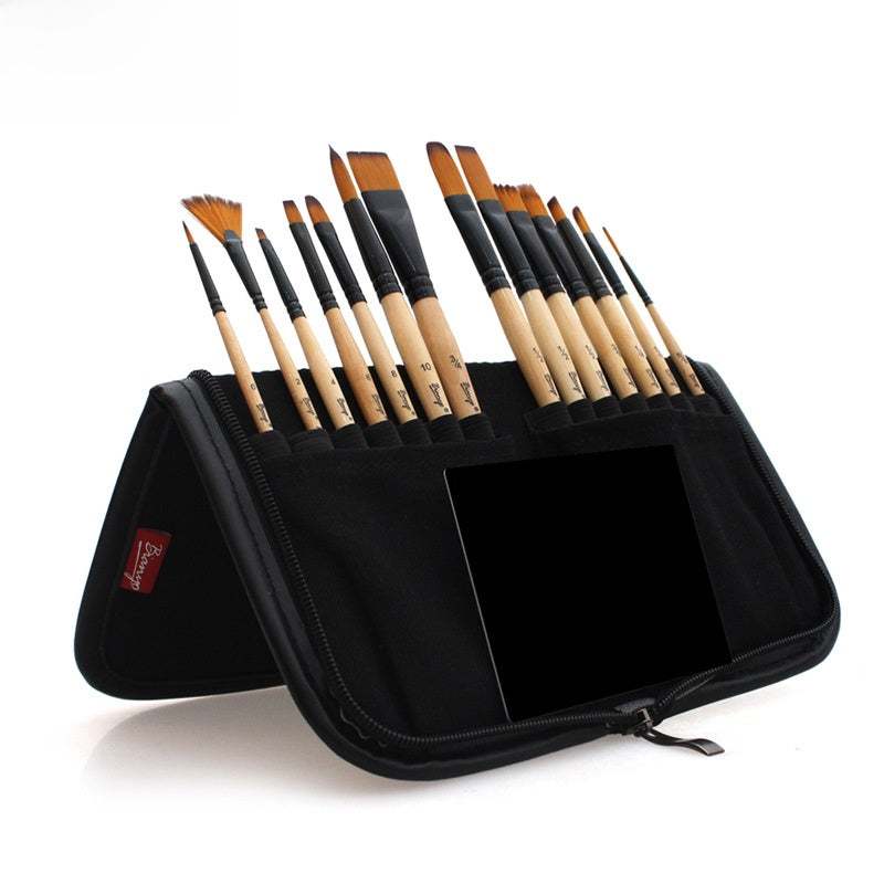 14-Piece Nylon Hair Paint Brush Set