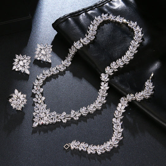 Buy Handcrafted Copper Zircon Set – Luxury Fashion Jewelry