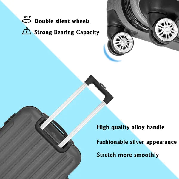 Traveling Luggage Set Multifunctional Dark Gray Suitcases
