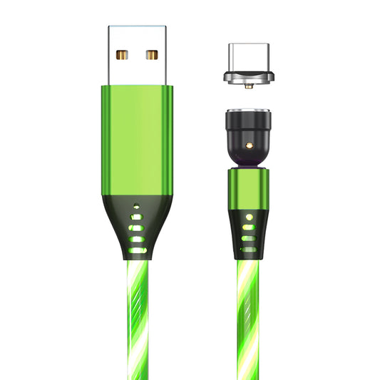 Buy 540° Rotating Luminous Magnetic Fast Charge Cable for Mobile