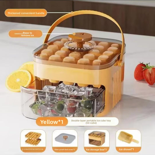 Homemade Ice Cube Maker with Pressing Function Home Kitchen