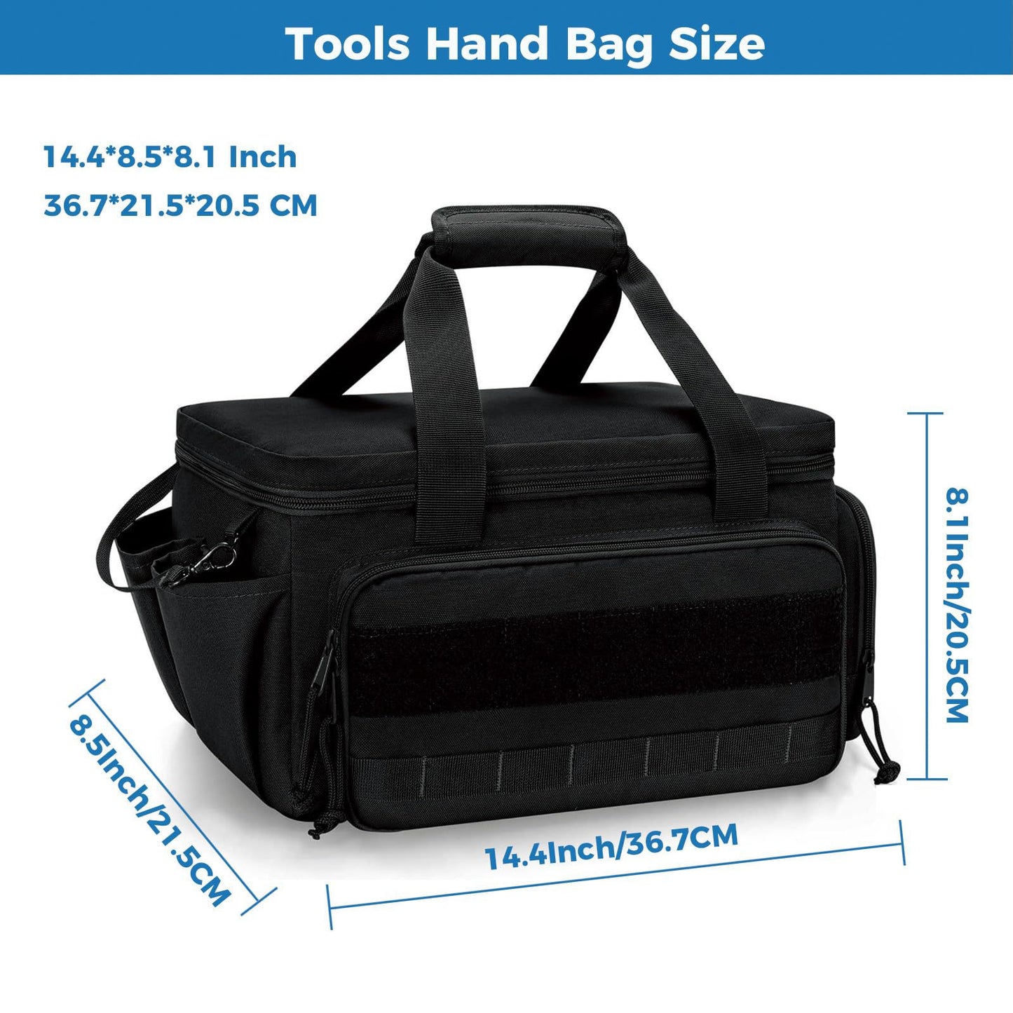 14inch Black Canvas Tool Bag
