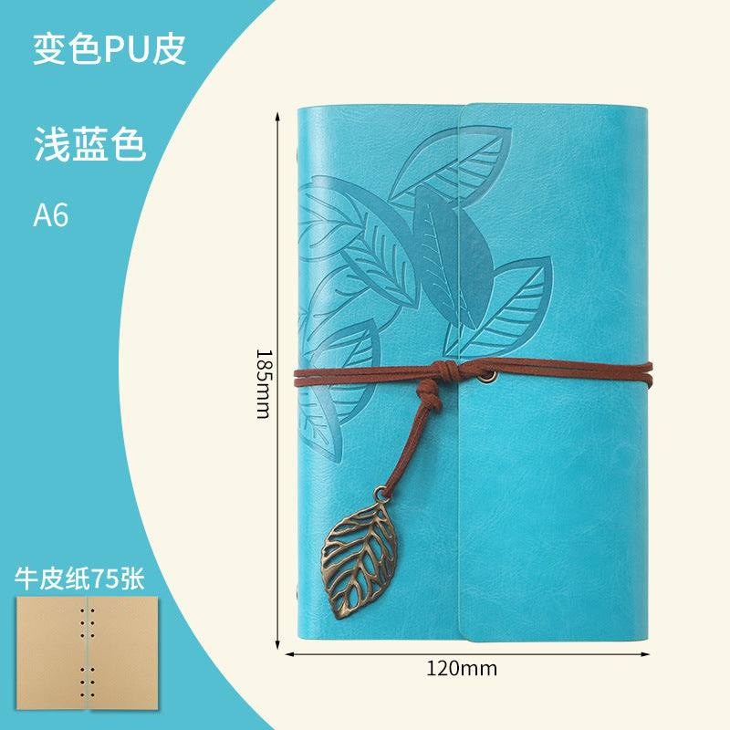 Creative Vintage Leaves Travel Diary Notebook Stationery