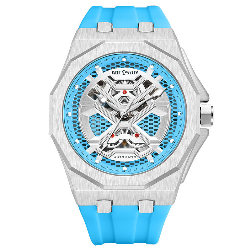 Buy Trendy Hollow Mechanical Watch with Water Resistance