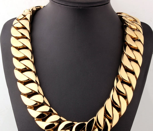 Men's Titanium Steel Necklace Stylish Vacuum Plating Casting