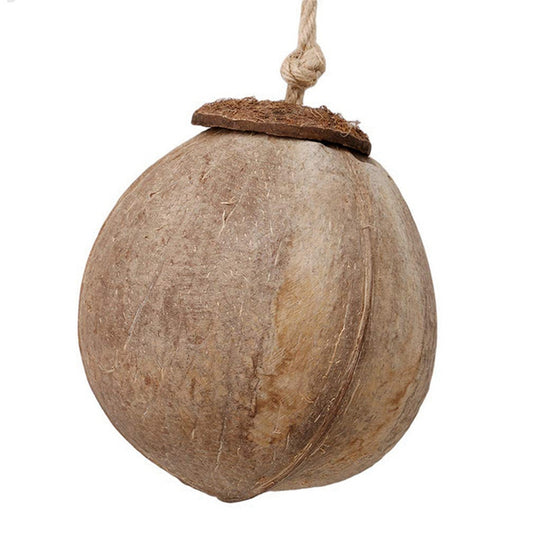 Buy Natural Coconut Shell Bird Nest for Parrots & Small Birds