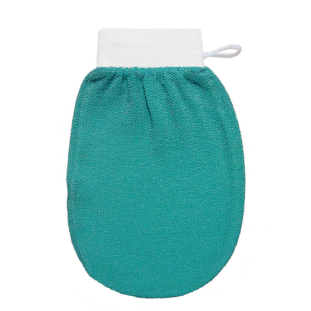 150D medium fine sand viscose fiber imitation silk rubbing gloves bath towel artifact does not hurt the skin special rubbing mud