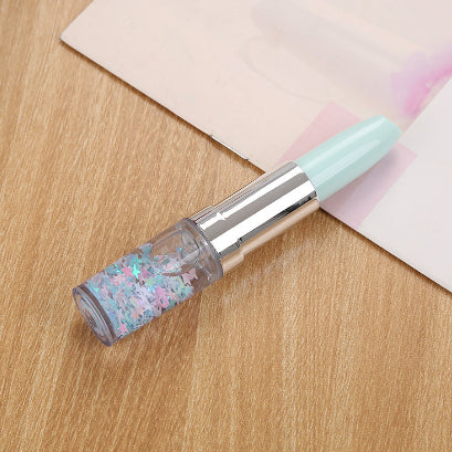 Creative Heart Red Flow Sand Signature Pen Cute Stationery