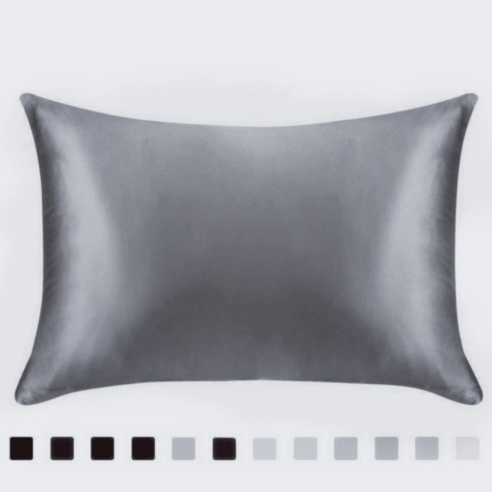 Satin Solid Color Pillowcase Simulation Silk Ice Silk Single