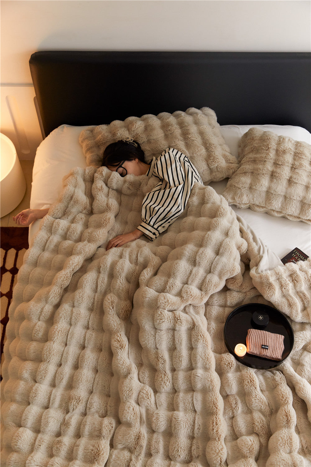Buy First Polyester Rabbit Bubble Velvet Nap Blanket Quilt