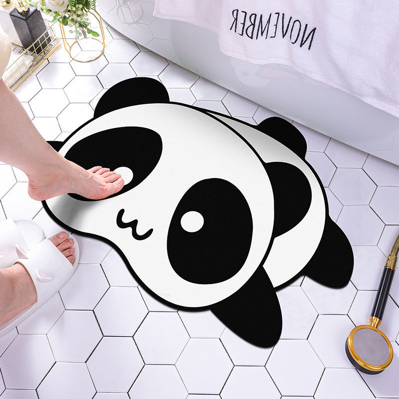 Cartoon Diatom Mud Bath Mat for Quick-Dry Bathroom Style