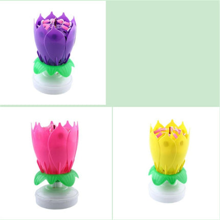 Buy First Musical Lotus Candle Colorful Birthday Cake Decor