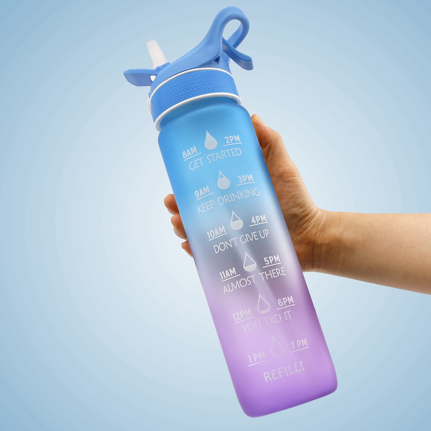Buy Sports Water Bottle with Straw – Bounce Cover Space Cup Pro