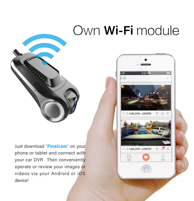 Dash Cam Night Vision FHD1080P for Clear Night Recording