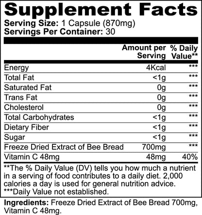 Bee Pearl Capsules for Natural Immunity, Energy & Skin Health