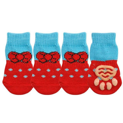 Pet Knit Skid Warm Love Cotton Socks – Comfortable & Cozy