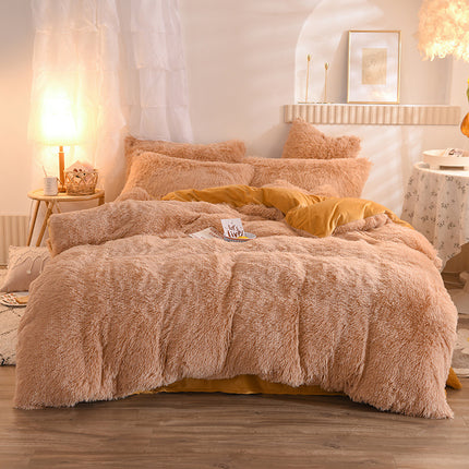 Buy Luxury Fleece Duvet Cover – Thick, Warm & Fluffy Bedding Set