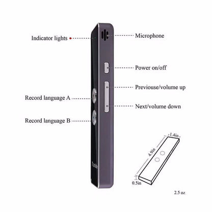 Buy Voice Translator – Real-Time Multi-Language Translation Device