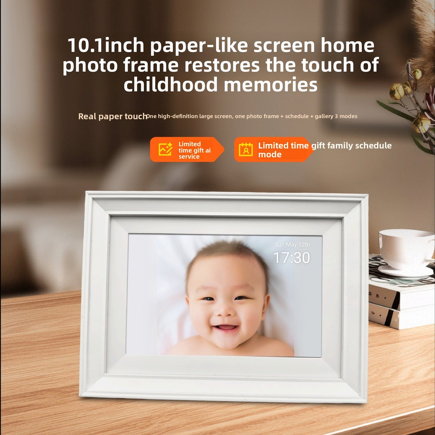 15.6-inch touchscreen digital calendar