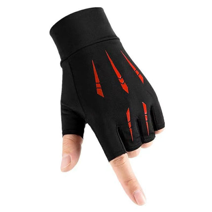 Buy Summer Ice Silk Half-Finger Gloves With Non-Slip Grip Online