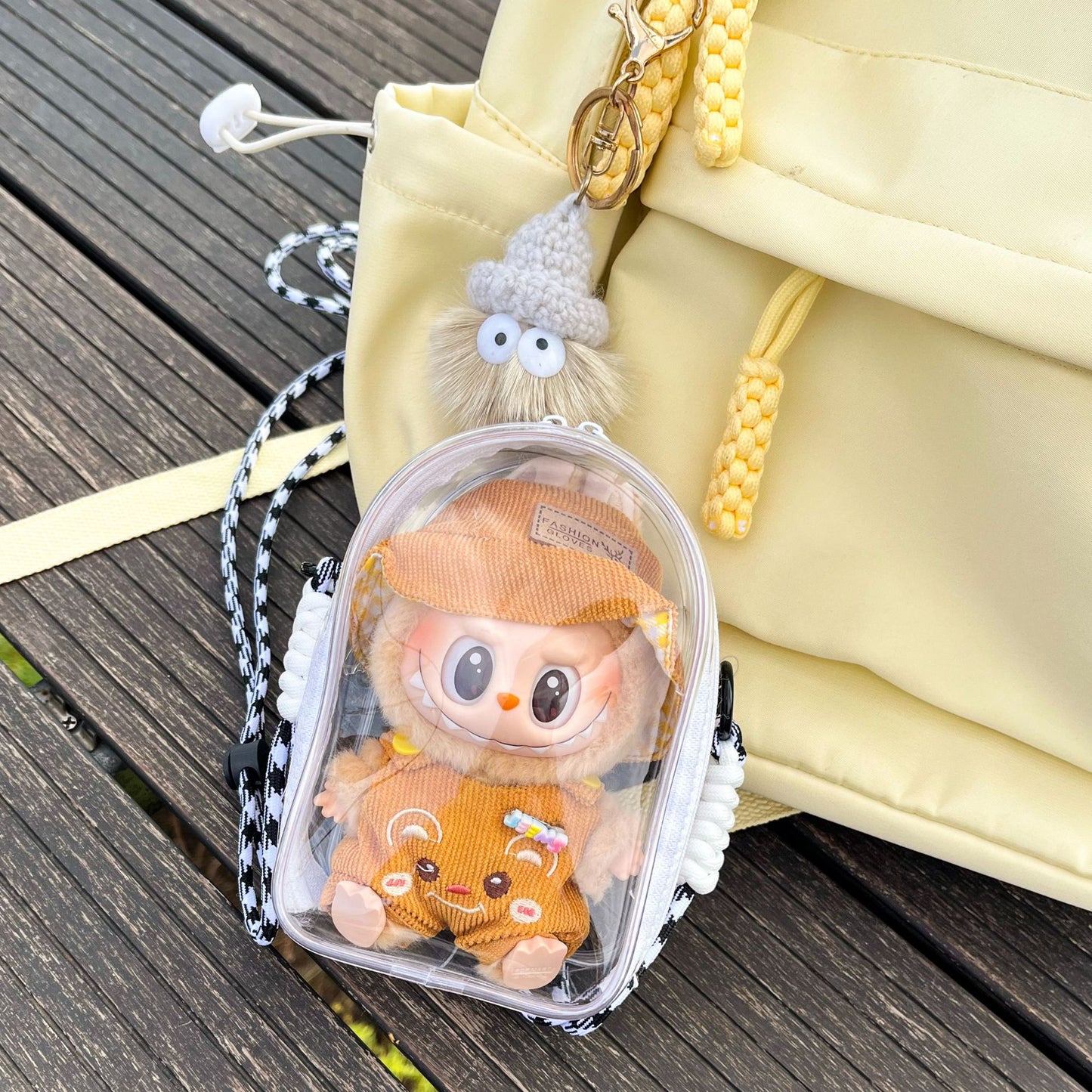 15cm cotton doll cross-body bag