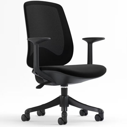 Mesh Office Chair Ergonomic with Rollers for Easy Movement