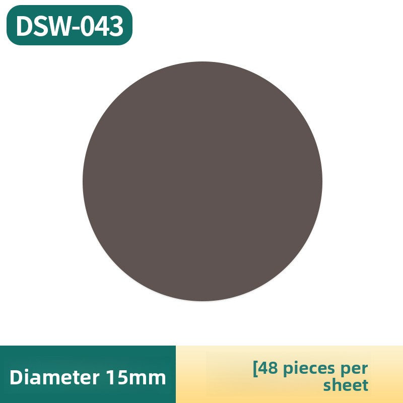 15mm PVC Furniture Screw Hole Cover Sticker