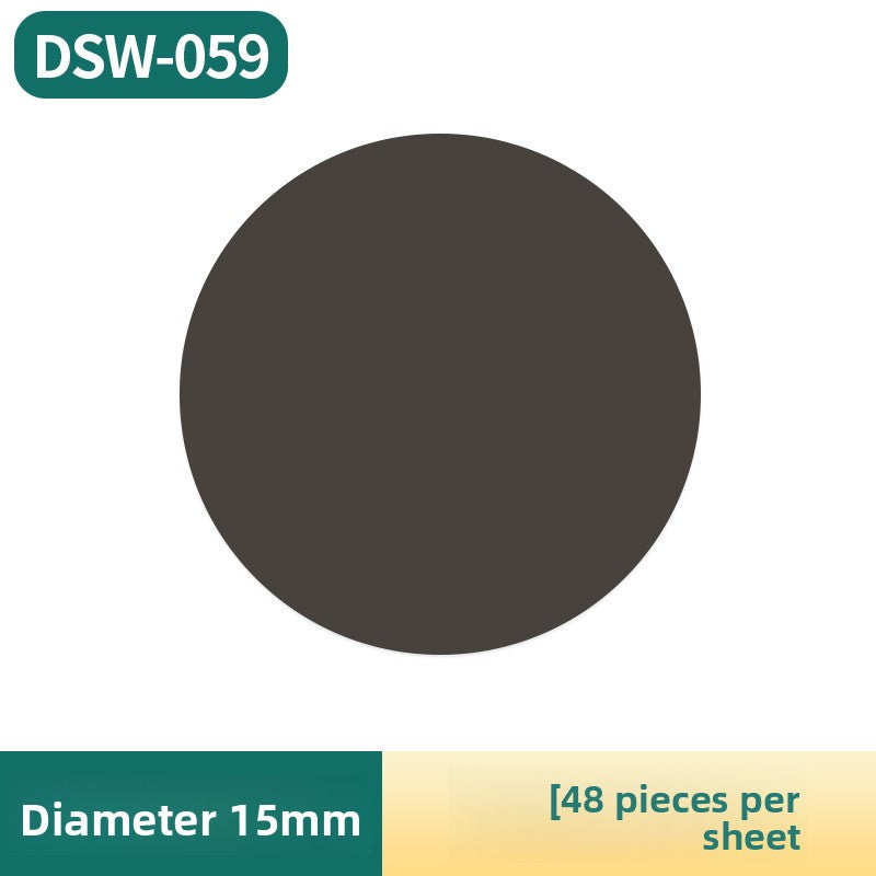 15mm PVC Furniture Screw Hole Cover Sticker