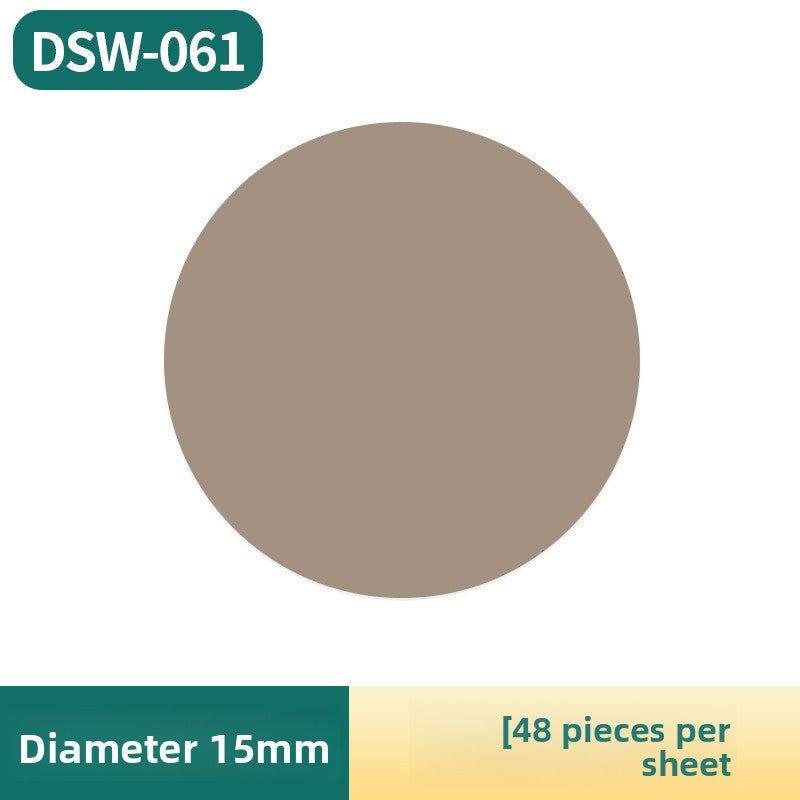 15mm PVC Furniture Screw Hole Cover Sticker