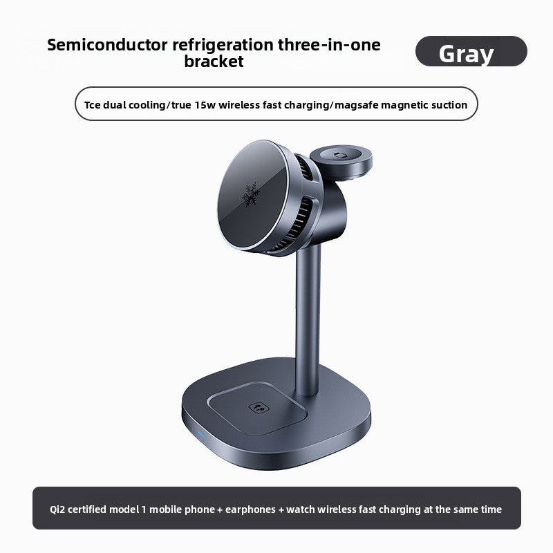15W Magnetic Wireless Charger with Cooling Function