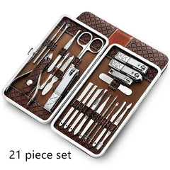 21 piece set brown