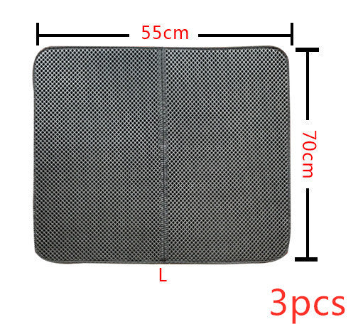 Buy Double Layer Cat Litter Mat With Honeycomb Trapping Design
