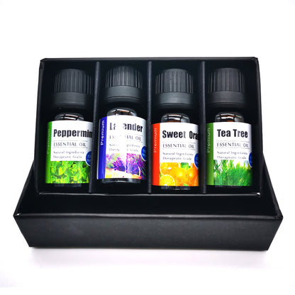 4 Sticks Essential Oil Set for Aromatherapy and Massage