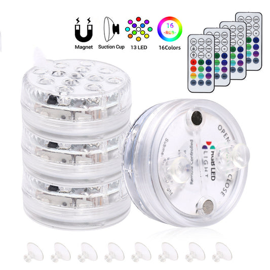 Buy 13 LED Submersible Light – Suction Cup & RF Remote Control