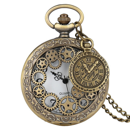 Hollow Gear Creative Pocket Watch – Stylish Steampunk Design