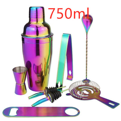 Stainless Steel 8-Piece Cocktail Shaker Set for Home Bar