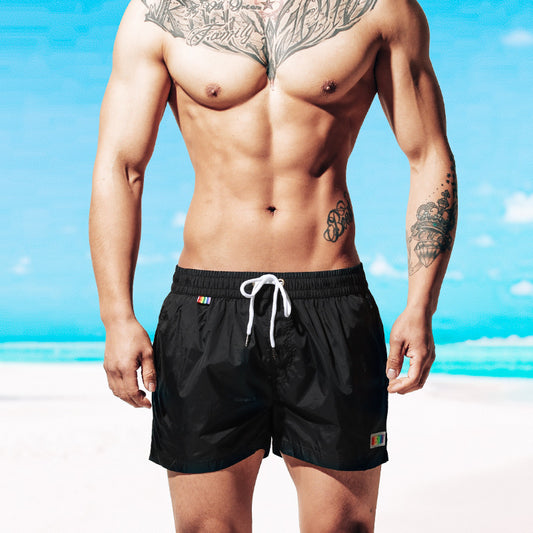 Beach Shorts Sports Loose Seaside Vacation Rainbow Swimming
