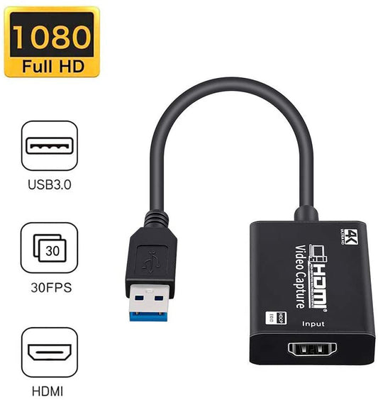 HDMI to USB Capture Card HD Game Live Streaming Game Device