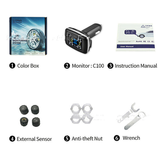 Buy Tire Pressure Monitoring System Sensors – Car Security Device