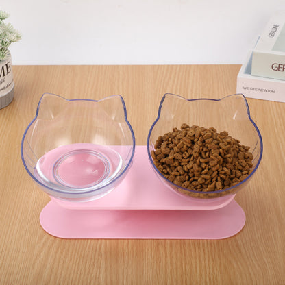 Buy Inclined Cat Bowl with Oblique Mouth – Stylish Pet Feeder