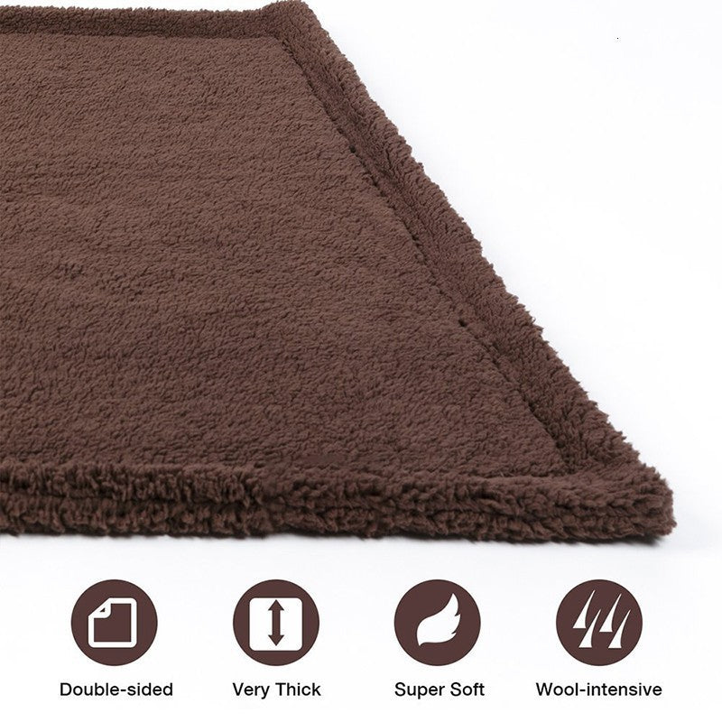 Plush Pet Blanket Dog Mat Cat Mat Soft Comfortable Pet Mat