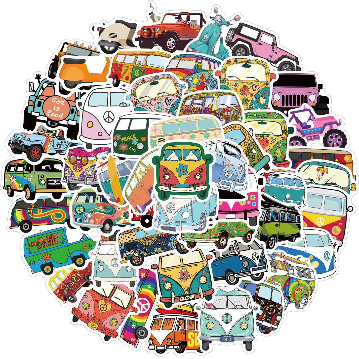 Hip-Hop Style Outdoor Graffiti Stickers Perfect for Bikes