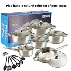 18pcs Stainless Steel Ear A + Tableware
