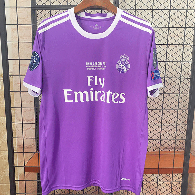 1617 Real Madrid Away Long-Sleeved Suit Jersey No. 7 Ronaldo Football Shirt