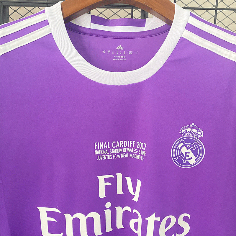 1617 Real Madrid Away Long-Sleeved Suit Jersey No. 7 Ronaldo Football Shirt