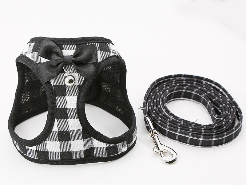 Cat Traction Rope Set Chest Harness Collar Dog Leash Combo